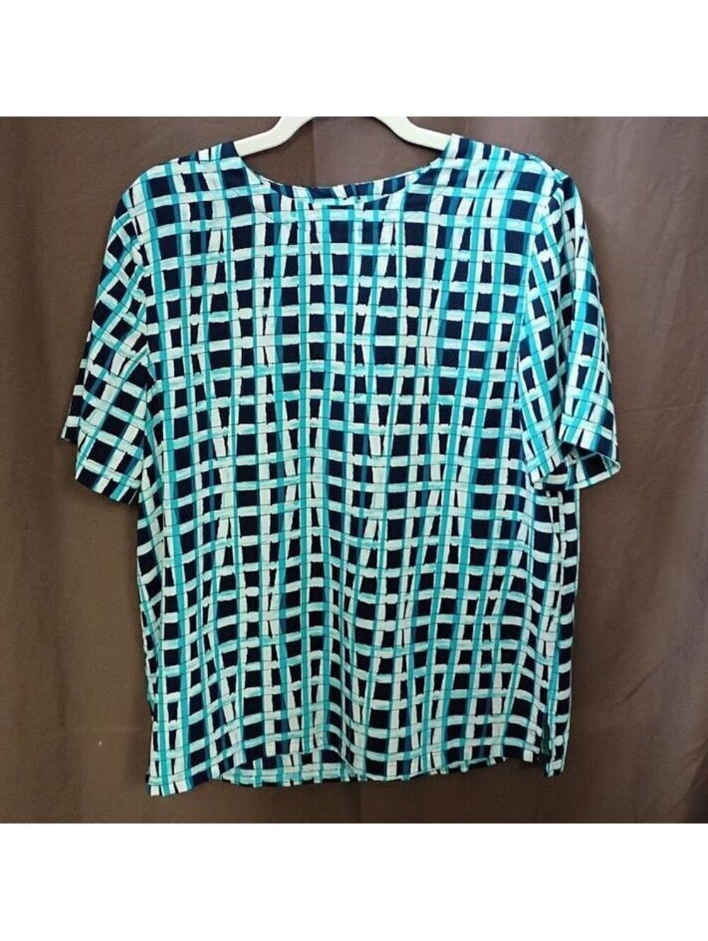 Alfred Dunner Women's Short Sleeve Polyester Blouse Size 12